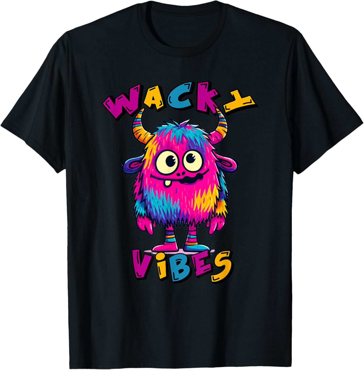Wacky Vibes Kids & Teachers | Mismatch Day Spirit Week Funny T-Shirt - T-Shirt | Black