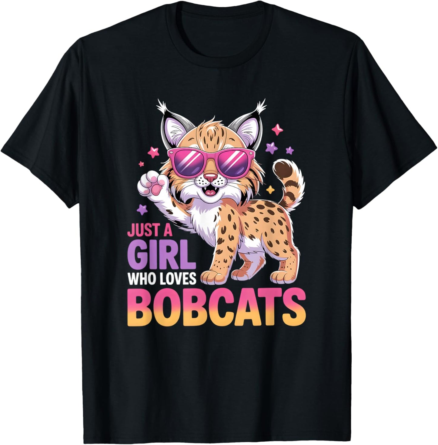 Girls Bobcat T-Shirt - T-Shirt | Black