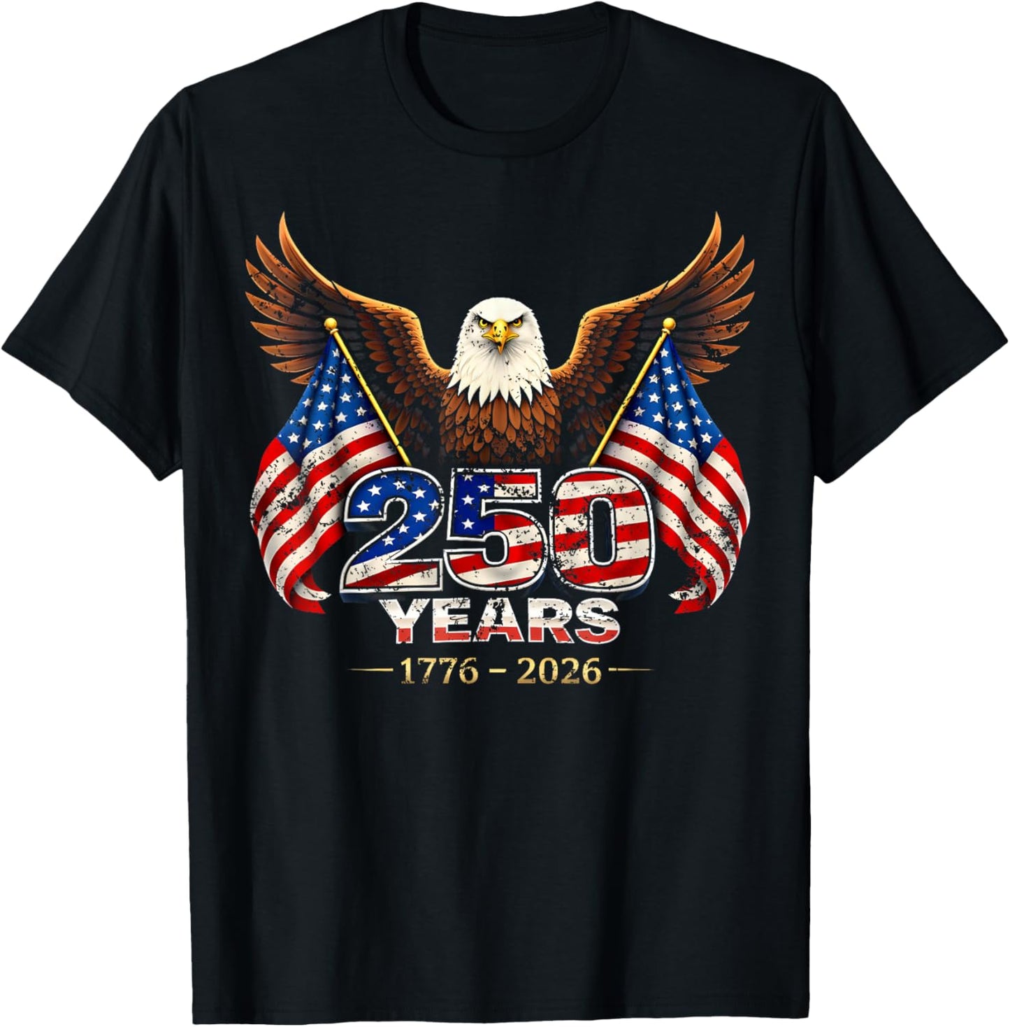 USA 250 Years 250th Anniversary Flag US Gift Women T-Shirt - T-Shirt | Black