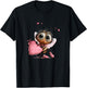 Cute Valentine bee Heart for Love Couples T-Shirt - T-Shirt | Black