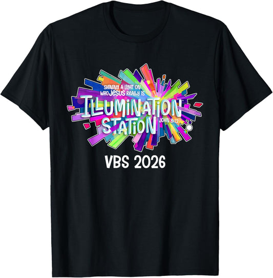 Illumination Station Shining A Light On Who Jesus Really is T-Shirt - T-Shirt | Black