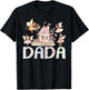 Fairy Dada Magical Floral Birthday Girl Fairytale Matching T-Shirt - T-Shirt | Black