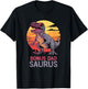 Bonus Dad-Saurus T-Rex Dino Dinosaur BonusDadSaurus Trex T-Shirt - T-Shirt | Black