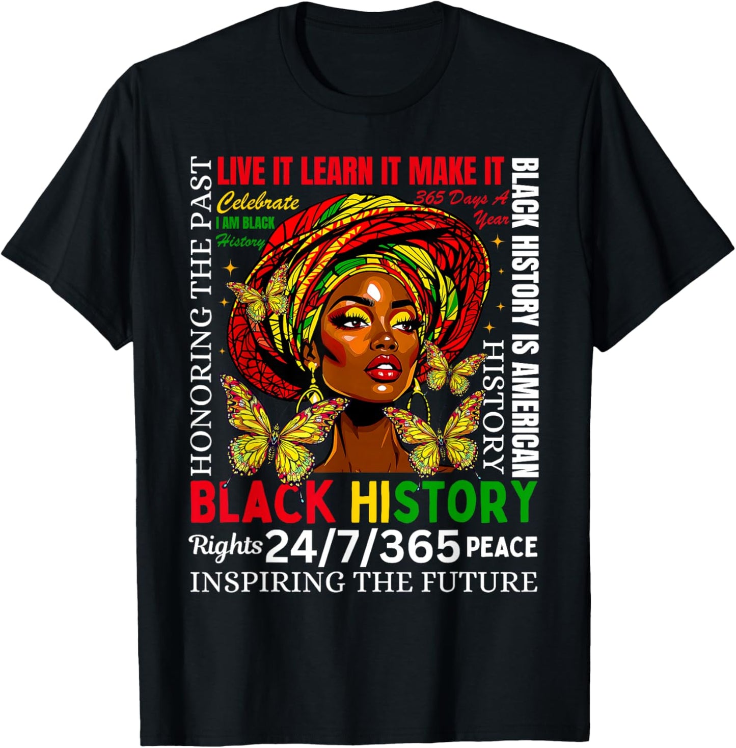 Black History Month African American Women Melanin Pride T-Shirt - T-Shirt | Black