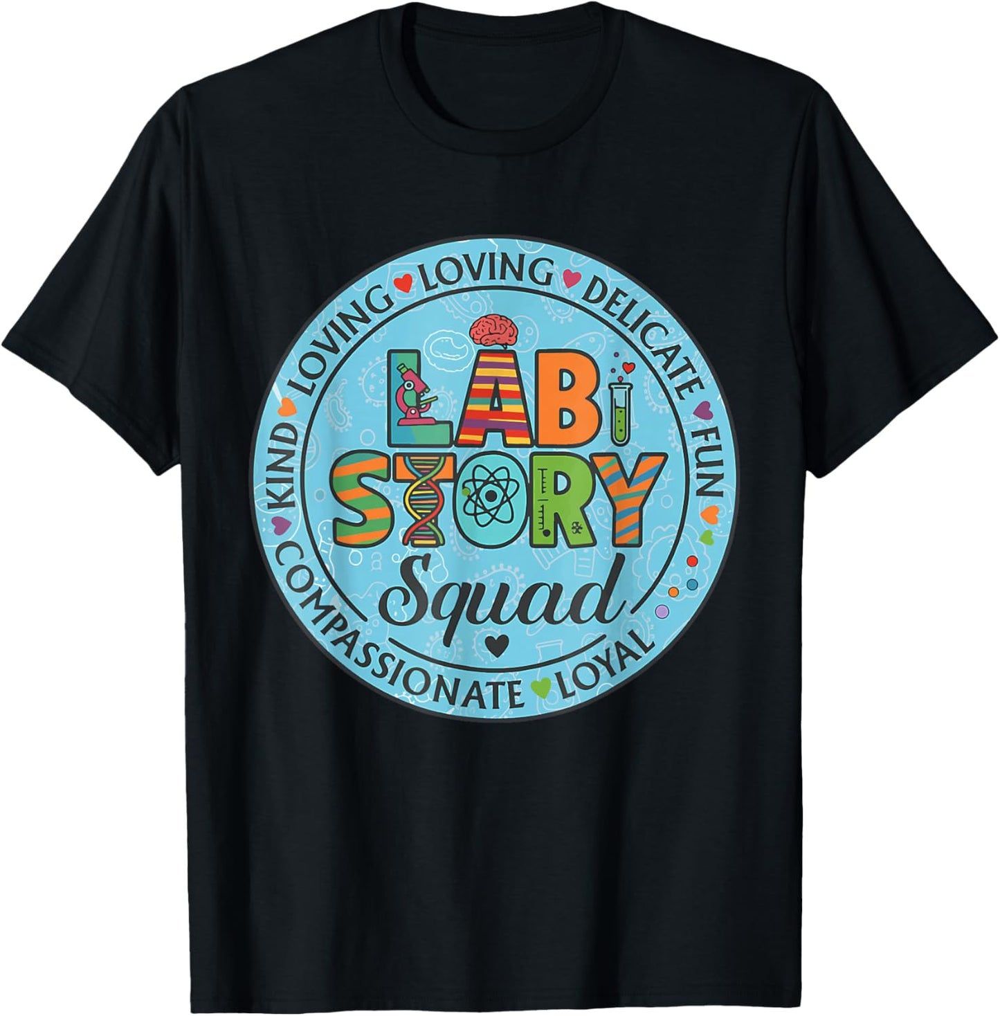 Funny Lab Week 2026 Medical Tech Lab Story Squad Laboratory T-Shirt - T-Shirt | Black