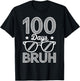 Bruh 100 Days of School Boys 100th Day of School Kids T-Shirt - T-Shirt | Black