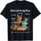 Funny Cat Physics Humor Design What Cats Really Think T-Shirt - T-Shirt | Black