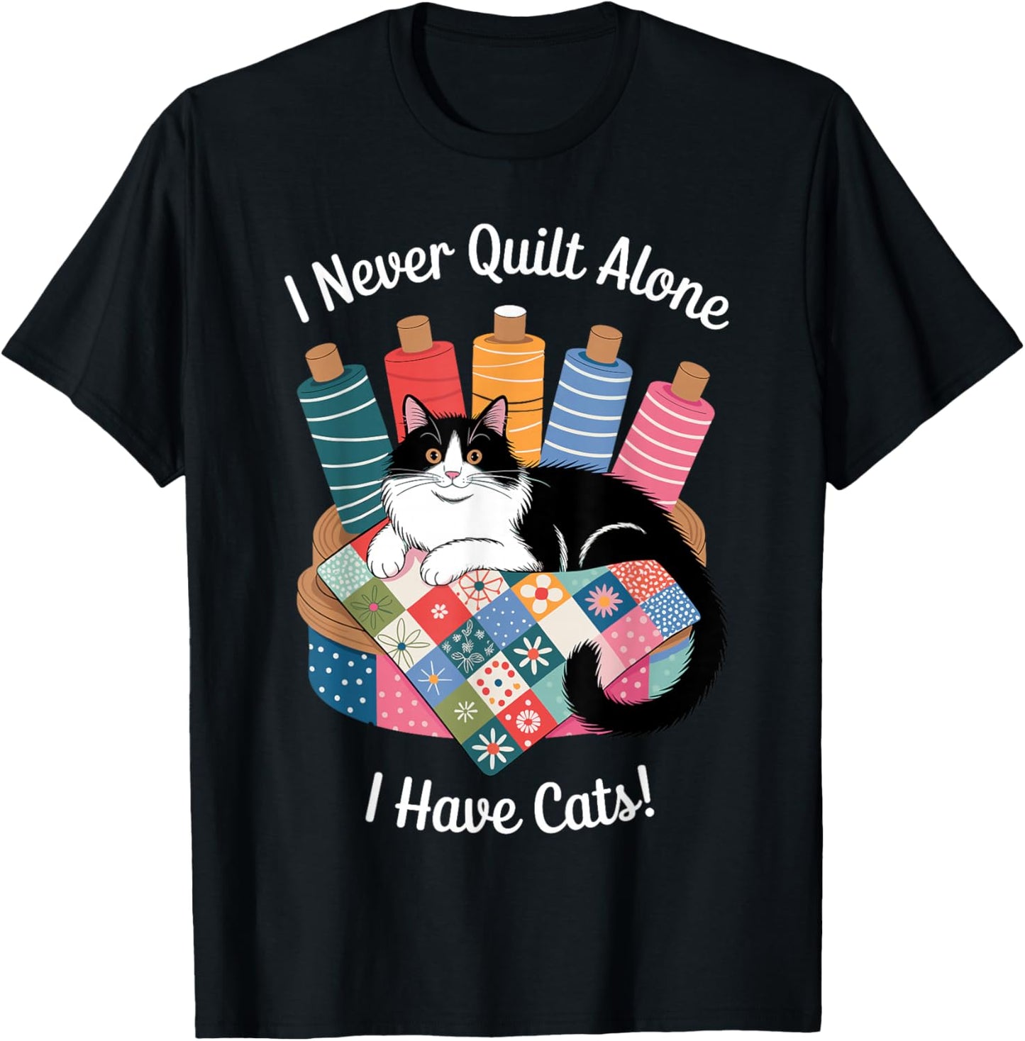 Funny Quilting Art Women Sewer Quilt Sewing Quilter T-Shirt - T-Shirt | Black