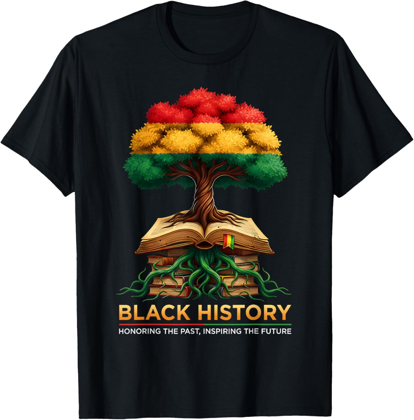 Honoring Past Inspiring Future Men Women Black History Month T-Shirt - T-Shirt | Black