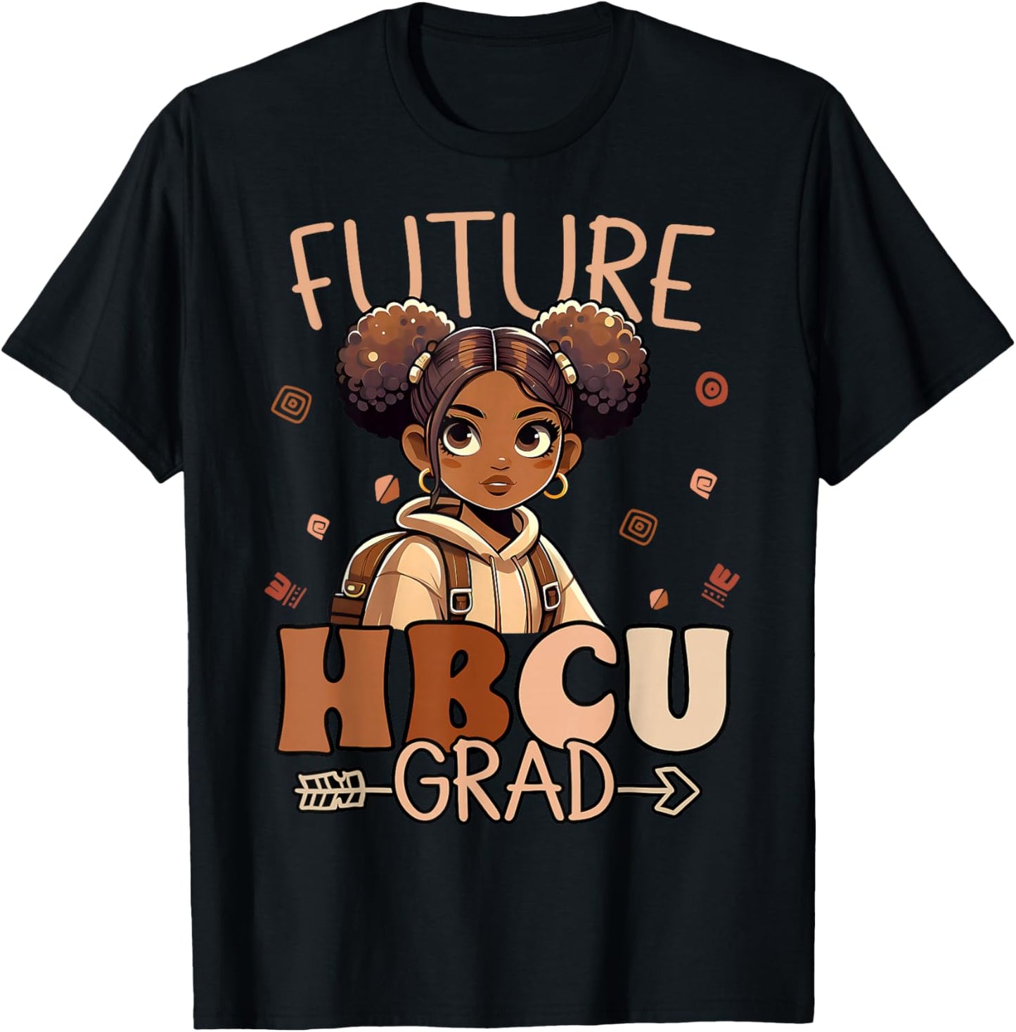 Future HBCU Grad Black Girl Graduation History HBCU Kids T-Shirt - T-Shirt | Black