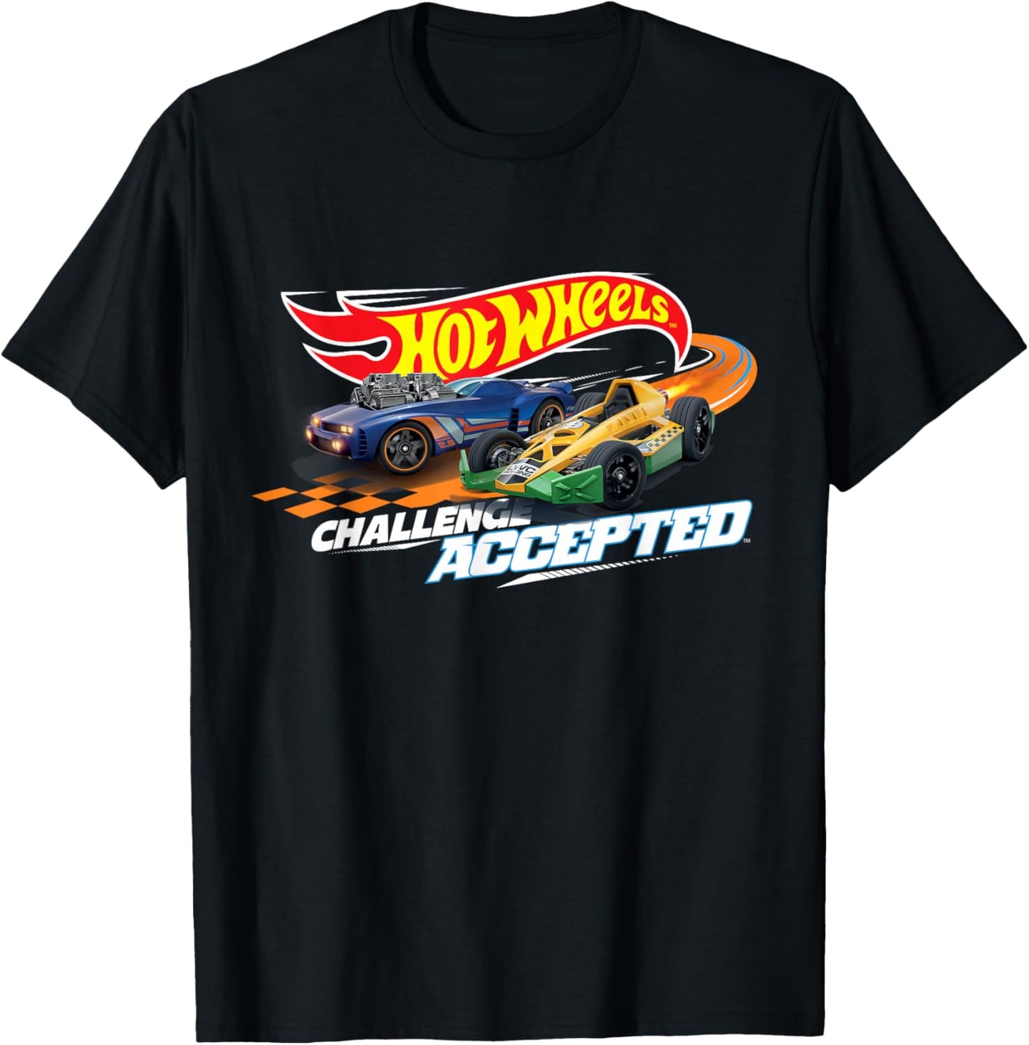 Hot Wheels Race Time Challenged Accepted T-Shirt - T-Shirt | Black