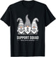 Support Squad Brain Cancer Ribbon T-Shirt - T-Shirt | Black
