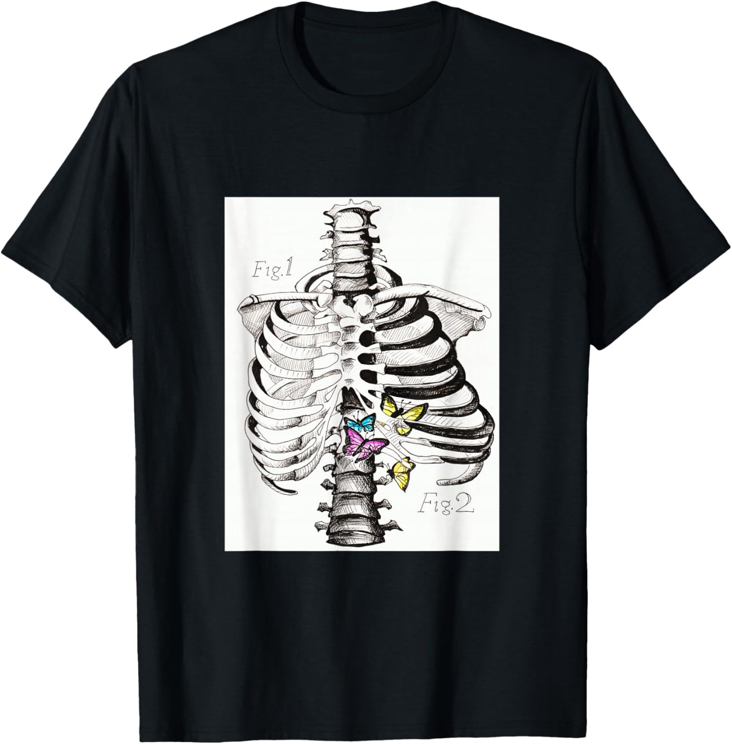 Stomach Butterflies T-Shirt - T-Shirt | Black