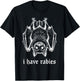 Funny I Have Rabies Women, Horror Goth Bat T-Shirt - T-Shirt | Black
