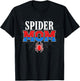 Spider Mom Family Matching Funny Mother's Day Mommy Women T-Shirt - T-Shirt | Black