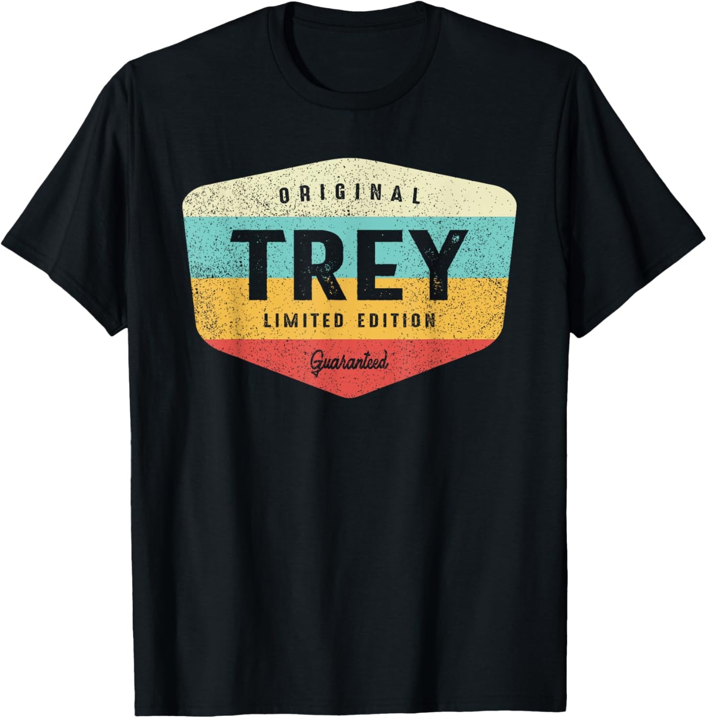Trey Personalized Name - Trey T-Shirt - T-Shirt | Black