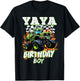 Yaya of The Birthday Boy Monster Truck Birthday Kids T-Shirt - T-Shirt | Black