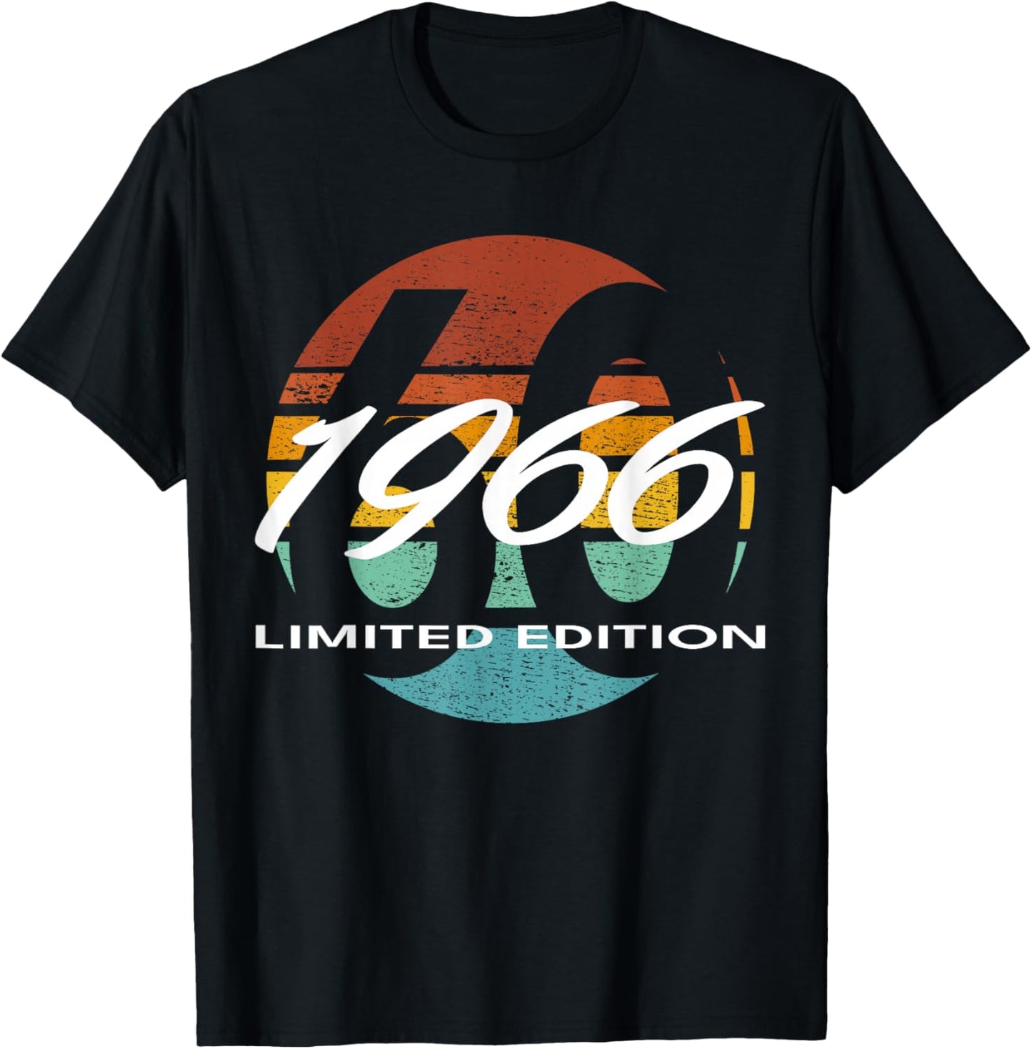 60th Birthday Man Woman 60 Years 1966 Funny Gift T-Shirt - T-Shirt | Black