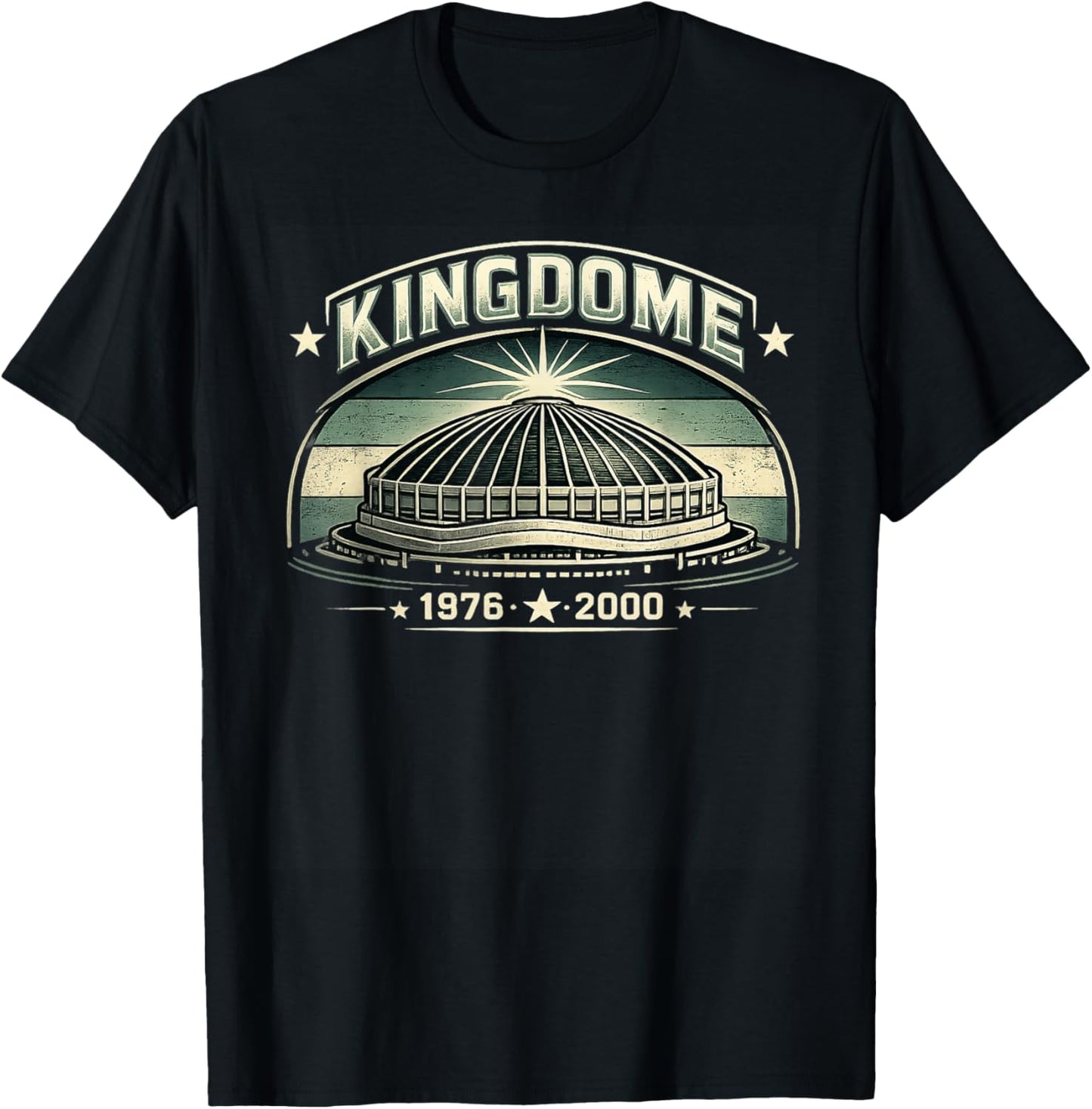 Kingdom Seattle 1976–2000 Retro Illustration T-Shirt - T-Shirt | Black