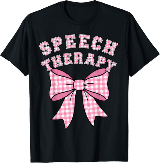 SLP Valentine's Day Speech Language Pathologist Student T-Shirt - T-Shirt | Black