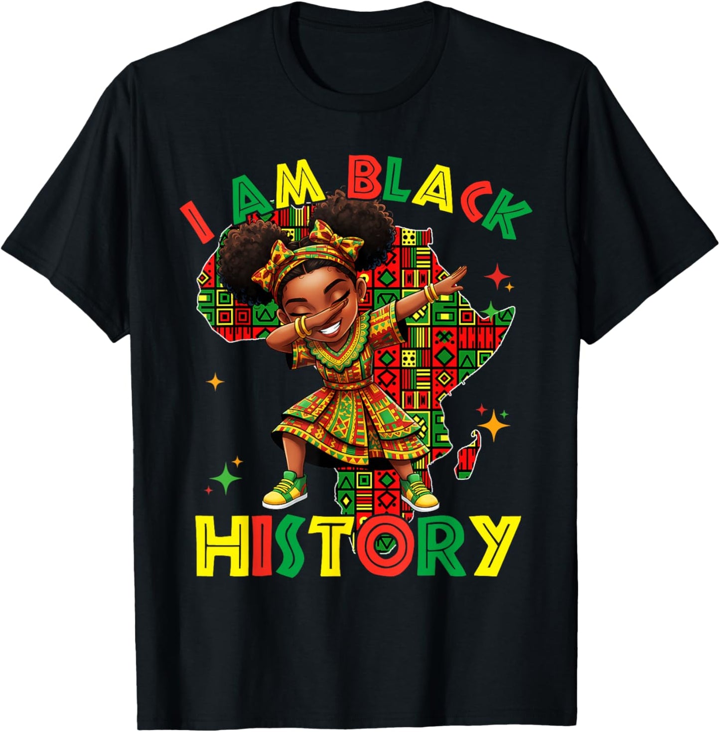 I'm Black History Month Shirt Girls Kids African American T-Shirt - T-Shirt | Black