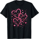 Christian Faith Hope Love Hearts Religious Valentine Day T-Shirt - T-Shirt | Black
