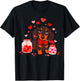 Dog Valentine Cute Dachshund Valentine's Day T-Shirt - T-Shirt | Black