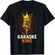 Karaoke King - Microphone Crown Music Party T-Shirt - T-Shirt | Black