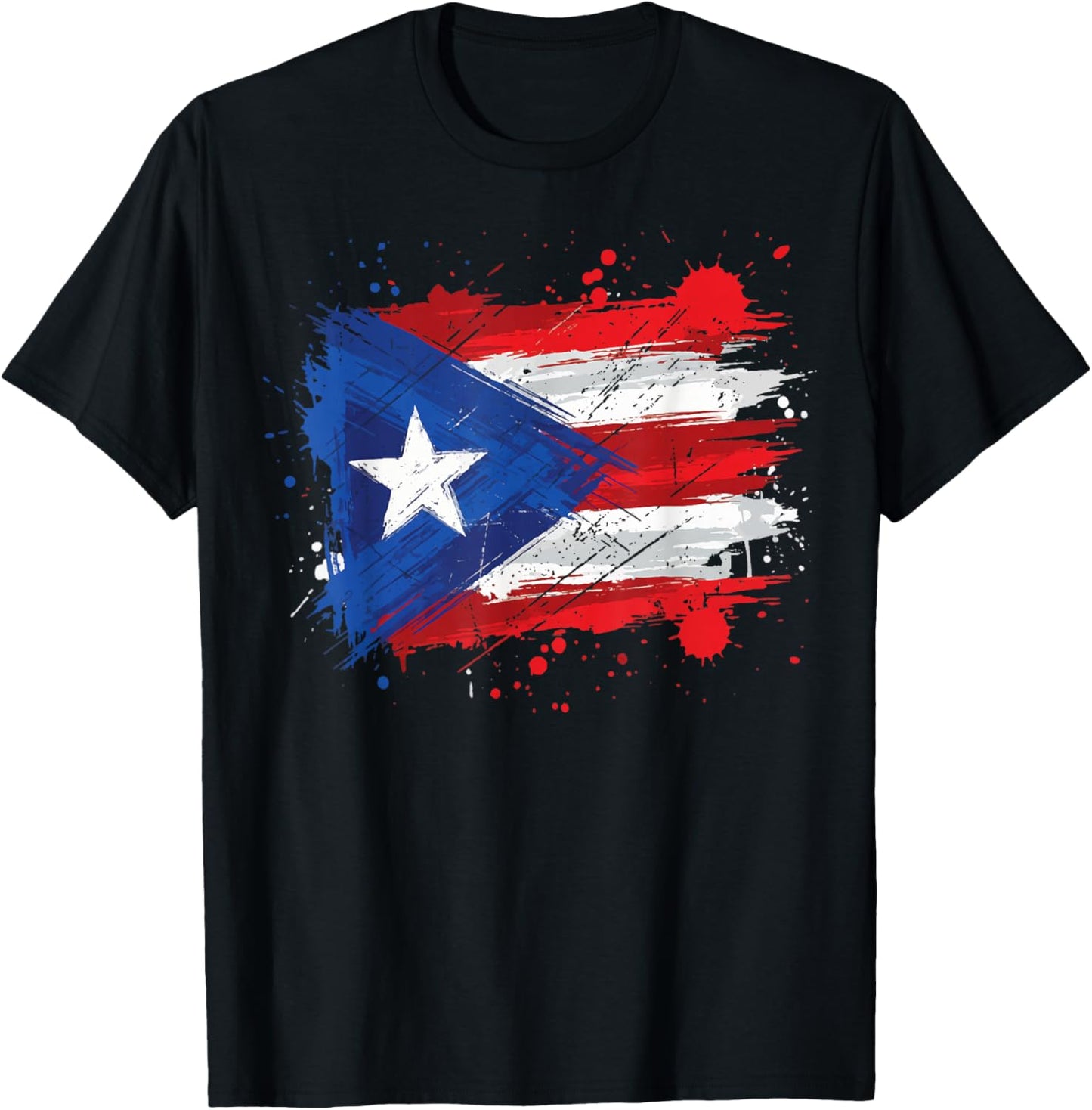 Puerto Rico Flag T-Shirt - T-Shirt | Black