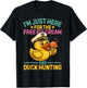 I'm Just Here for The Free Ice Cream and Duck Cruise Trip T-Shirt - T-Shirt | Black