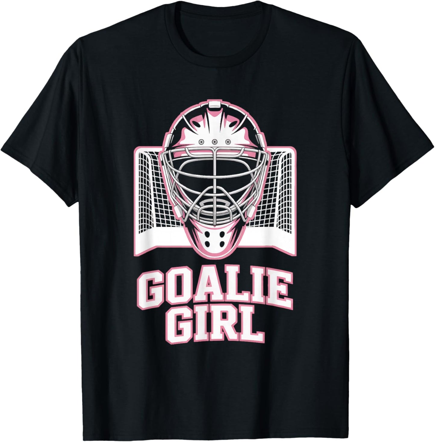 Hockey Goalie Girl Goalkeeper Female Field Hockey Player T-Shirt - T-Shirt | Black