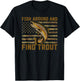 Fish Around and Find Trout American Flag T-Shirt - T-Shirt | Black