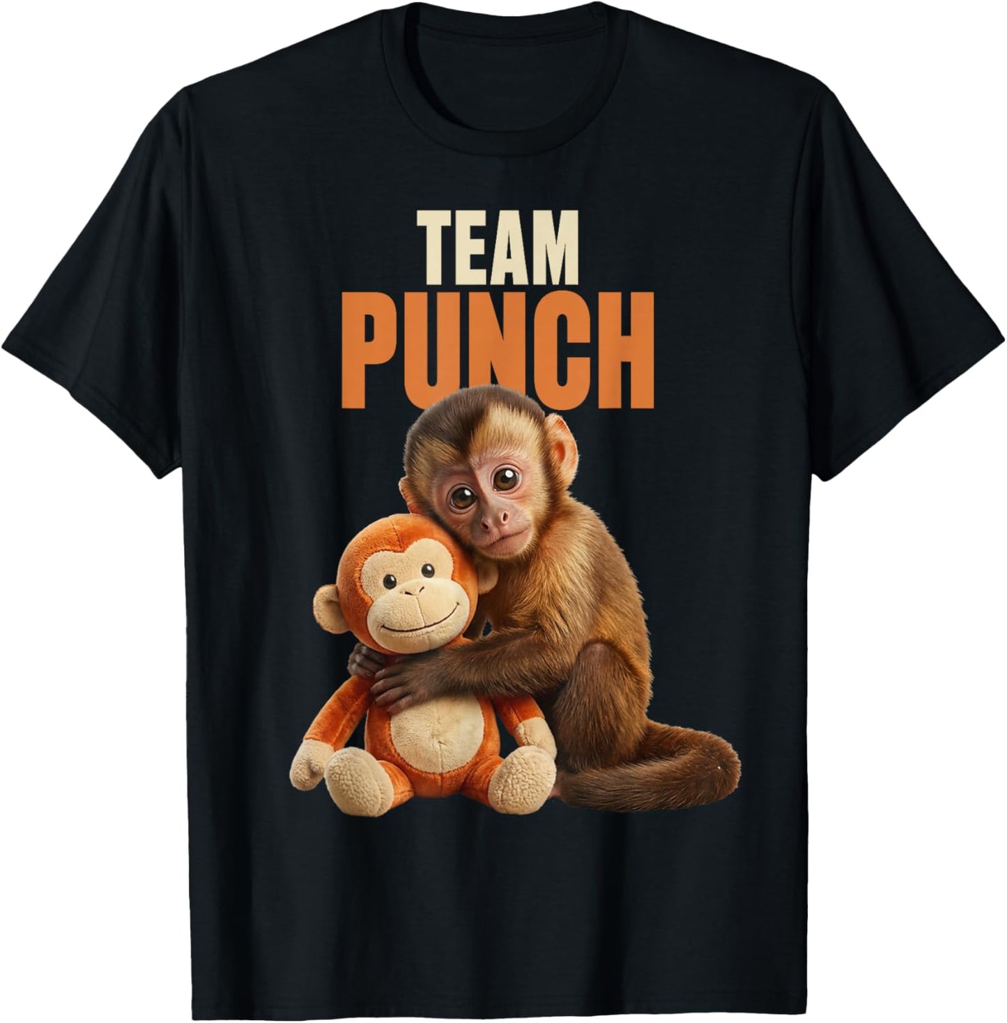 Baby Monkey Punch Team Punch T-Shirt - T-Shirt | Black