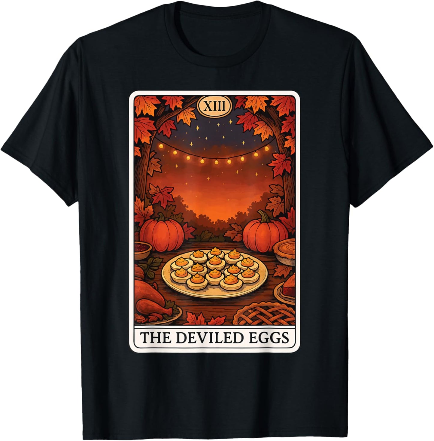 The Deviled Eggs Tarot Card T-Shirt - T-Shirt | Black