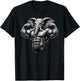 Muscular Elephant Powerlifting Weightlifting Gym Workout T-Shirt - T-Shirt | Black
