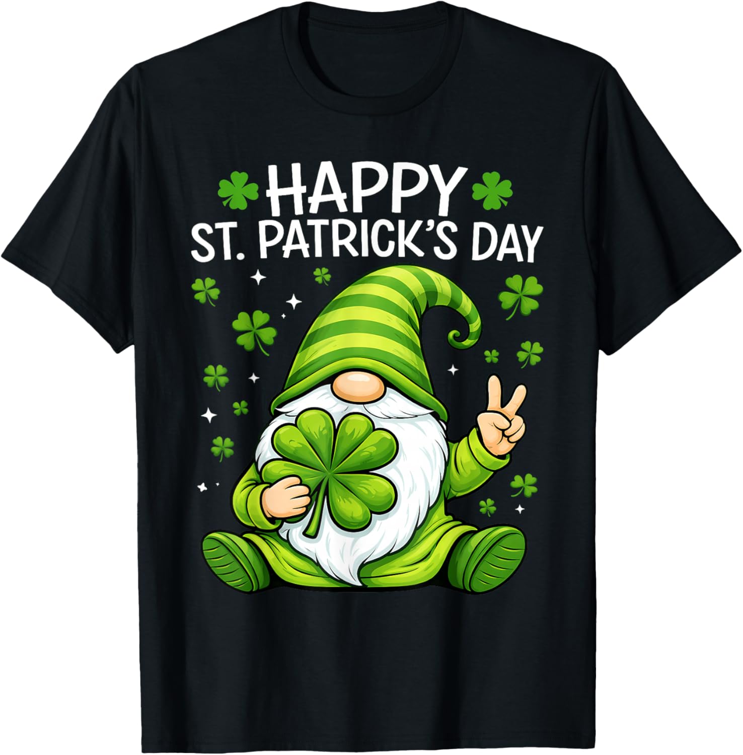 Women's Girls St Patricks Day Irish Shamrock St Patty's Day T-Shirt - T-Shirt | Black