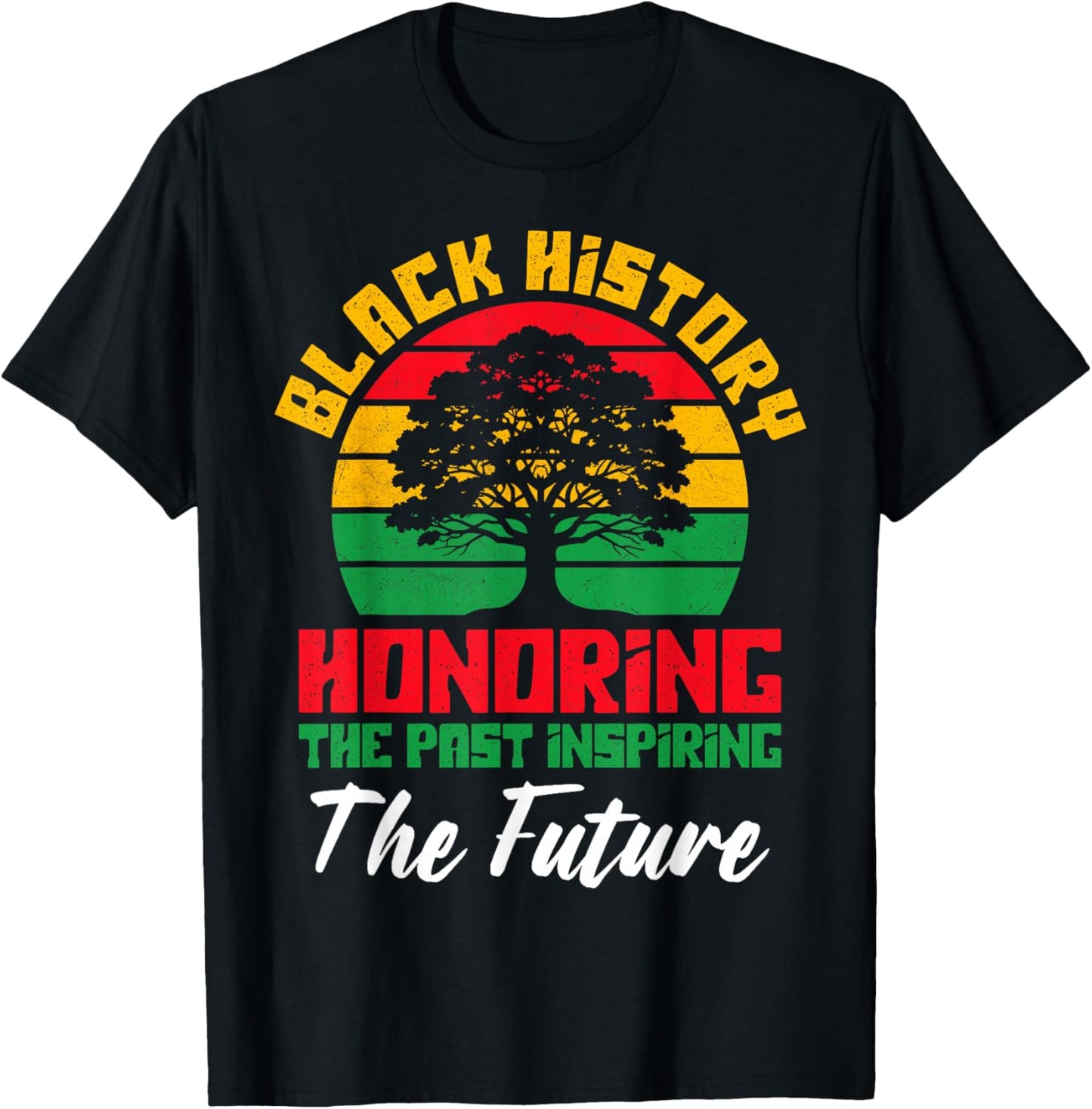 Honoring Past Inspiring Future Black History Month Men Kid T-Shirt - T-Shirt | Black