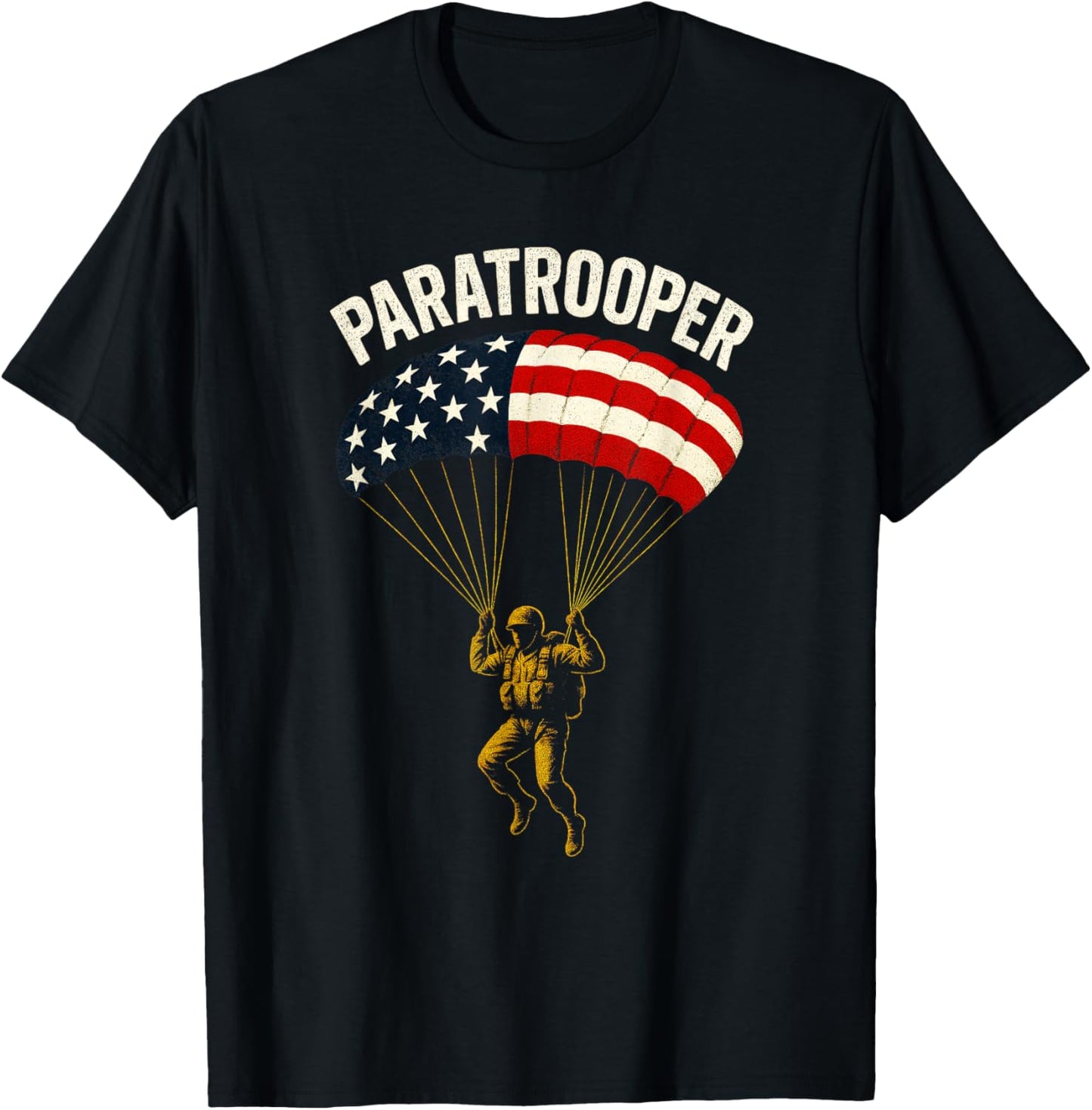 Paratrooper - Military Soldier Skydiving T-Shirt - T-Shirt | Black