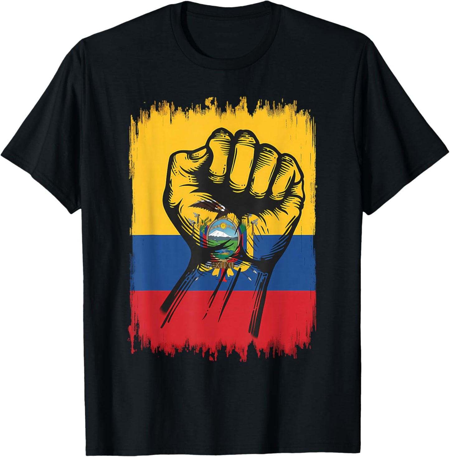 Ecuador Flag Ecuadorian Pride T-Shirt - T-Shirt | Black
