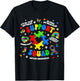 Family Autism Support Squad Autism Awareness Sped Teacher T-Shirt - T-Shirt | Black