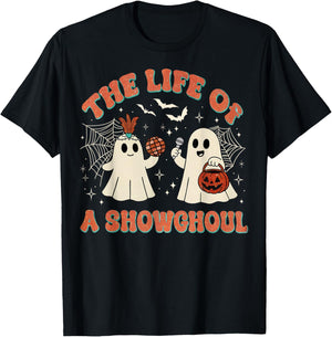 The Life of a Showghoul Funny Halloween Ghost Girl T-Shirt - T-Shirt | Black