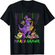 Mardi Grawr T Rex Dinosaur Funny Mardi Gras Men Boy Kid T-Shirt - T-Shirt | Black