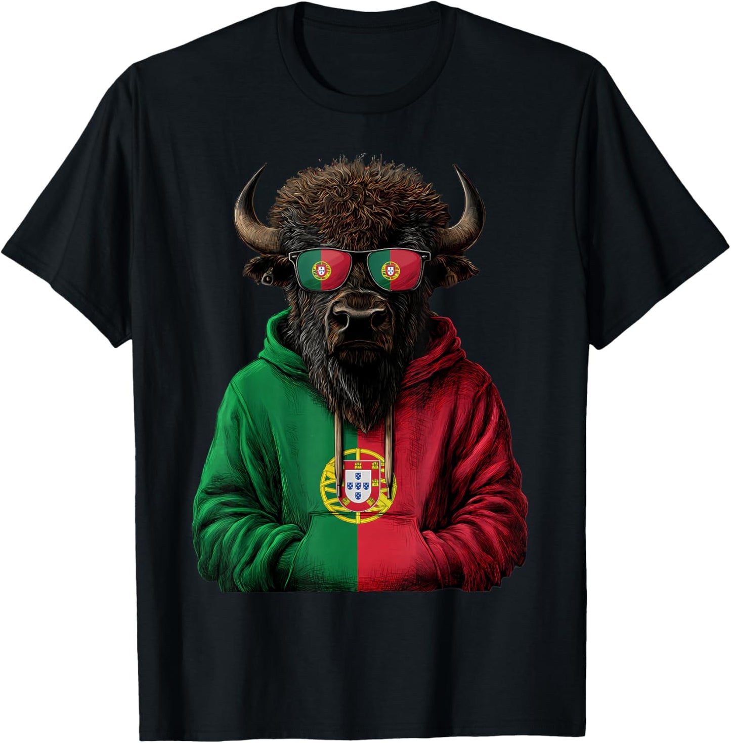 Portugal Flag Portuguese Roots Portuguese Pride Portugal T-Shirt - T-Shirt | Black