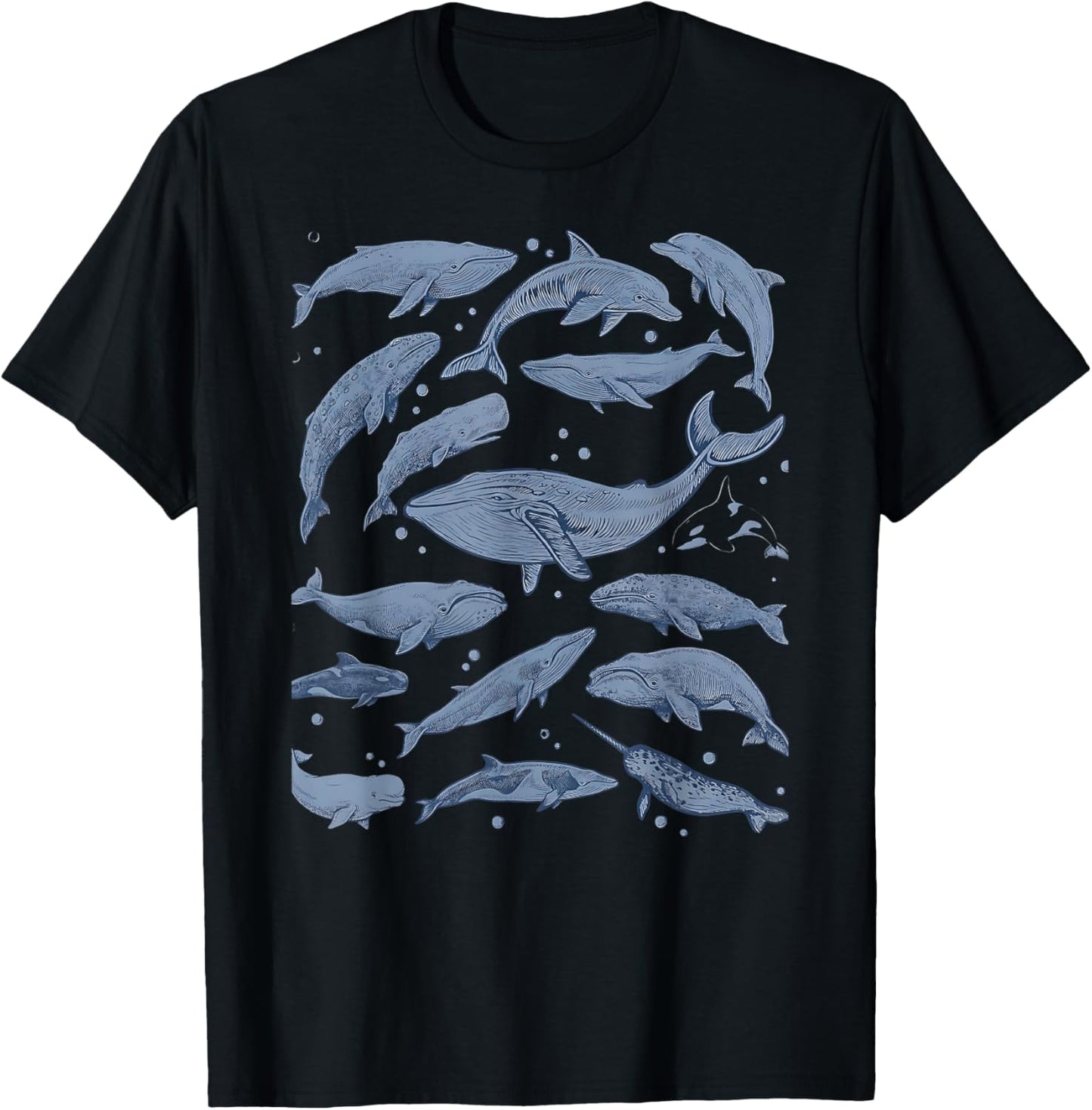 Retro Whale Watching Trip Ocean Sea Life Dolphin Souvenir T-Shirt - T-Shirt | Black