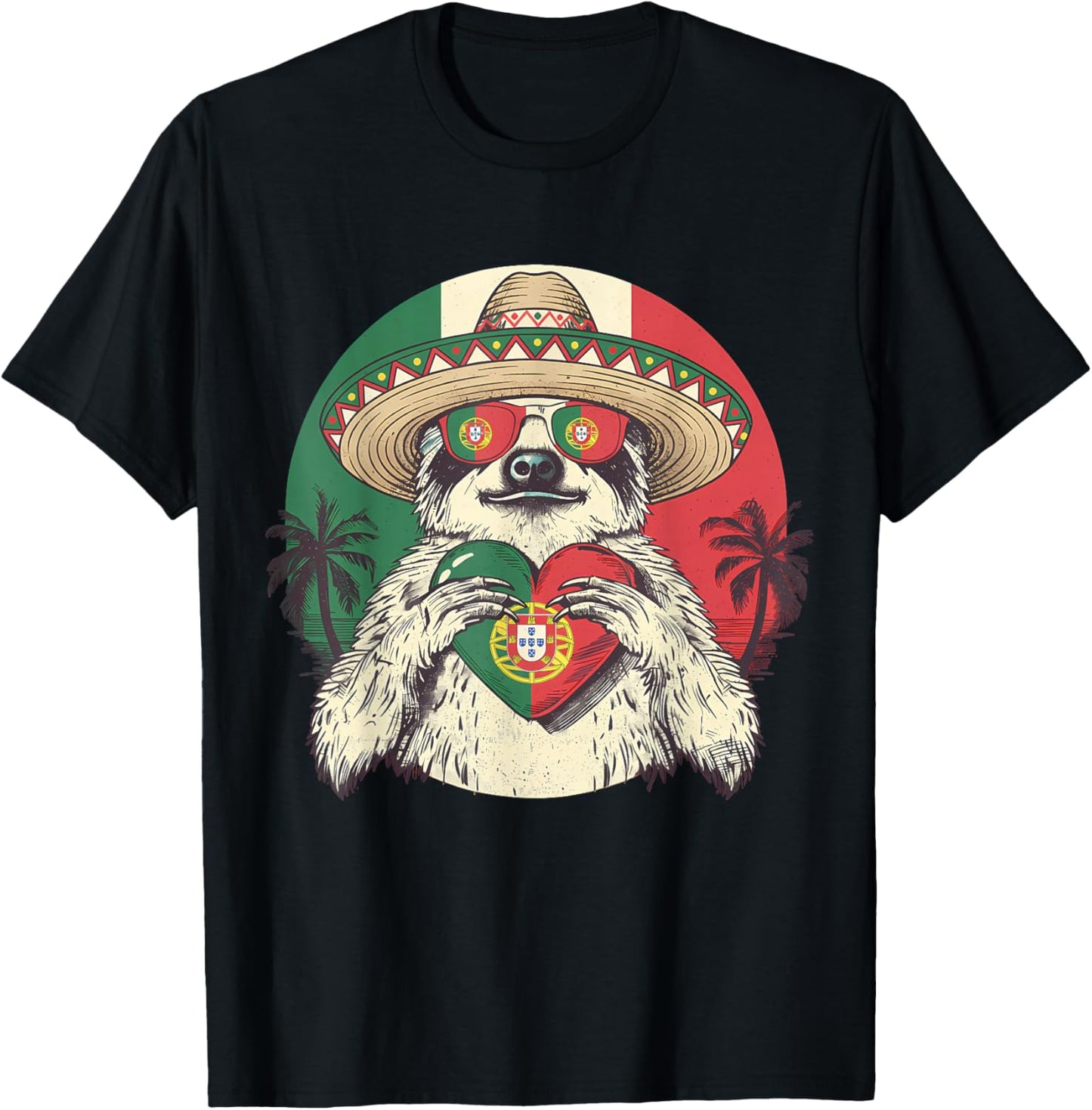 Portugal Flag Portuguese Pride Portuguese Roots Portugal T-Shirt - T-Shirt | Black