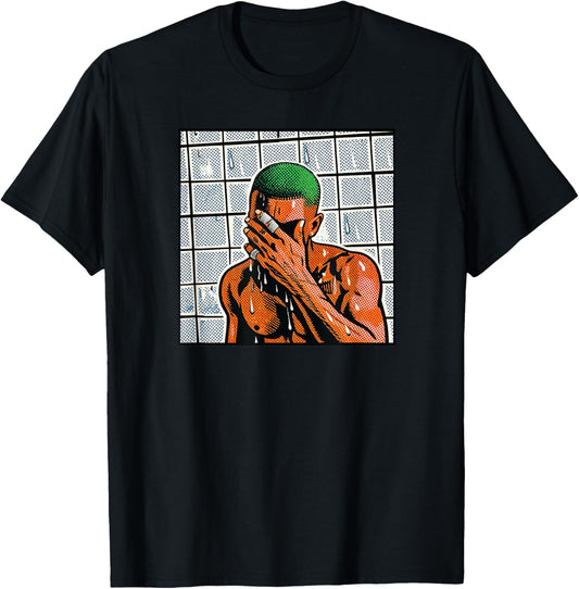 Frank Rapper Blond Pop Art R&B Singer Album Ocean Vibes T-Shirt - T-Shirt | Black