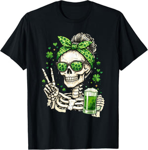 Funny St Patricks Day Irish Shamrock Drinking Patty's T-Shirt - T-Shirt | Black