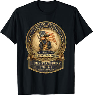Celebrate 250 Years of America Semiquincentennial 1776-2026 T-Shirt - T-Shirt | Black