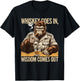 Gorilla Whiskey Goes in Wisdom Comes Out Funny Monkey T-Shirt - T-Shirt | Black
