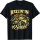 Reelin in 100 Days of School Fishing Fun T-Shirt - T-Shirt | Black